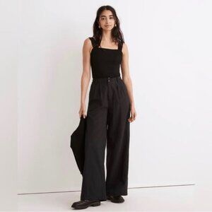 Madewell Harlow Trouser Wide-Leg Pant | Like New | sz 8 | Color Black